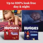 Huggies Overnites Nighttime Baby Diapers, Sizes 3-7 - Image 10