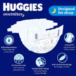Huggies Overnites Nighttime Baby Diapers, Sizes 3-7 - Image 7