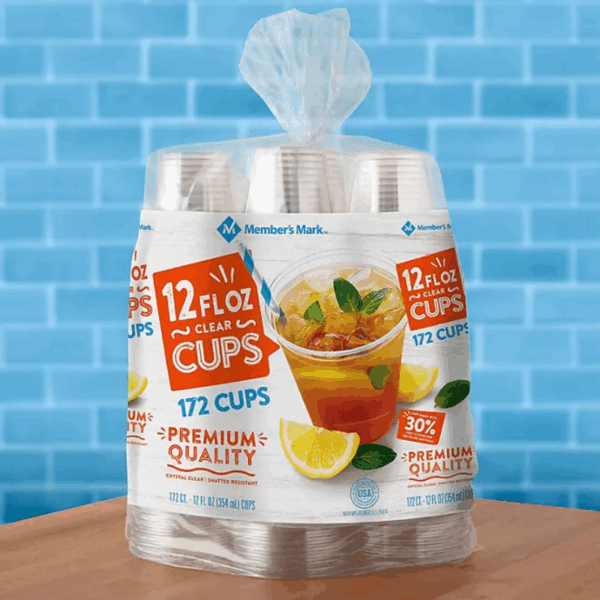 Member's Mark Clear Plastic Cups 12 oz., 172 ct.