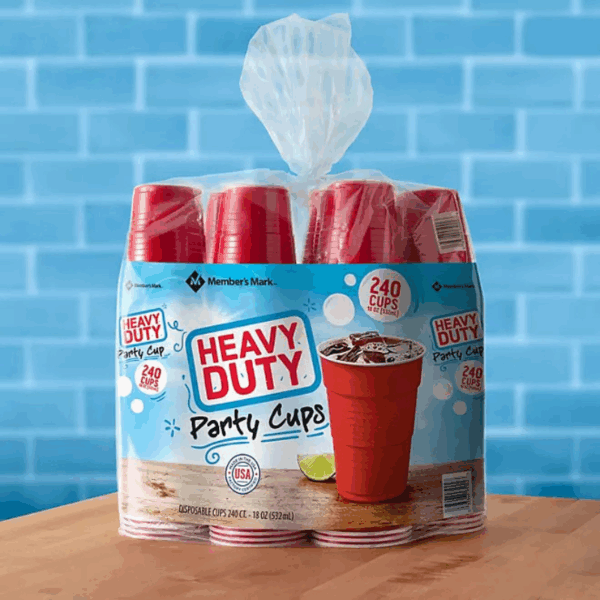 Member's Mark Heavy-Duty Red Cups 18 fl. oz., 240 ct.