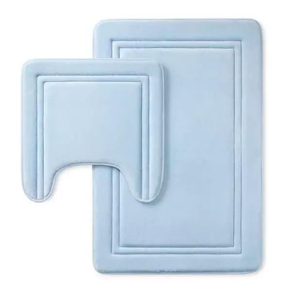 Member's Mark Quick-Dry Memory Foam Bath Mat Contour Set, Assorted Colors