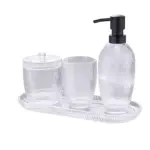 details by Becki Owens 4-Piece Glass Bath Accessory Set