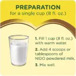Nestle NIDO Fortificada Dry Whole Milk Powder, 4.85 lb. - Image 7