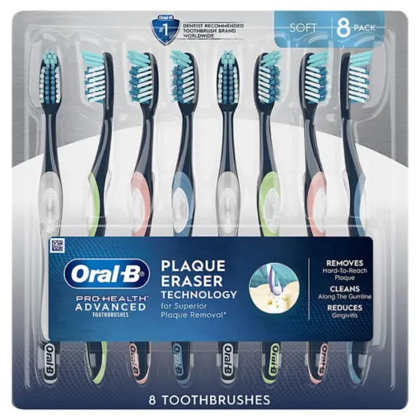 Oral-B ProHealth Advanced Manual Soft Toothbrush, 8 ct.