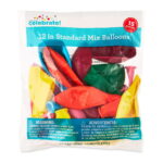 12" Assorted Standard Color Mix Balloons, 15 Count, by Way To Celebrate - Image 2