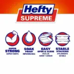 Hefty Supreme Foam Hinged Lid Container, 3-Compartment 125 ct. - Image 4