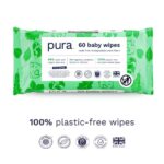 (4 pack) Pura Baby Wipes, Fragrance Free, Sensitive, EWG Verified, Plant-Based, 60 Count, Choose Your Count - Image 5