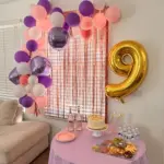 48ct Balloon Arch Garland Décor Kit with Backdrop Pink/Purple - Spritz™ - Image 6