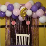 48ct Balloon Arch Garland Décor Kit with Backdrop Pink/Purple - Spritz™ - Image 4