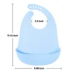 4Pcs Cute Silicone Baby Bibs for Babies & Toddlers Waterproof, Soft,BPA Free (10-72 Months,Unisex) - Image 2