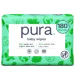 (8 pack) Pura Baby Wipes, Fragrance Free, Sensitive, EWG Verified, Plant-Based, 180 Count, Choose Your Count - Image 2