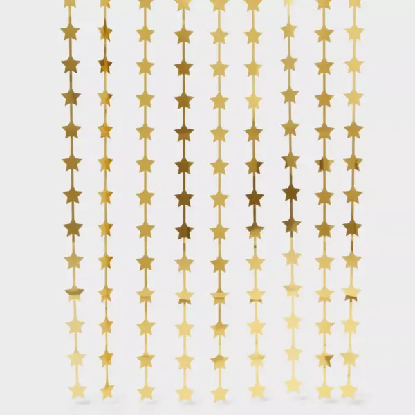 9ct Star Backdrop Party Decoration Gold - Spritz™