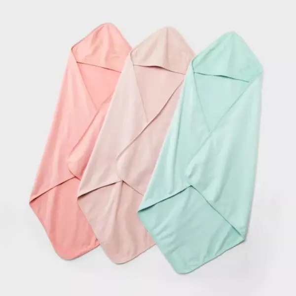 Baby 3pk Muslin Hooded Towel - Cloud Island