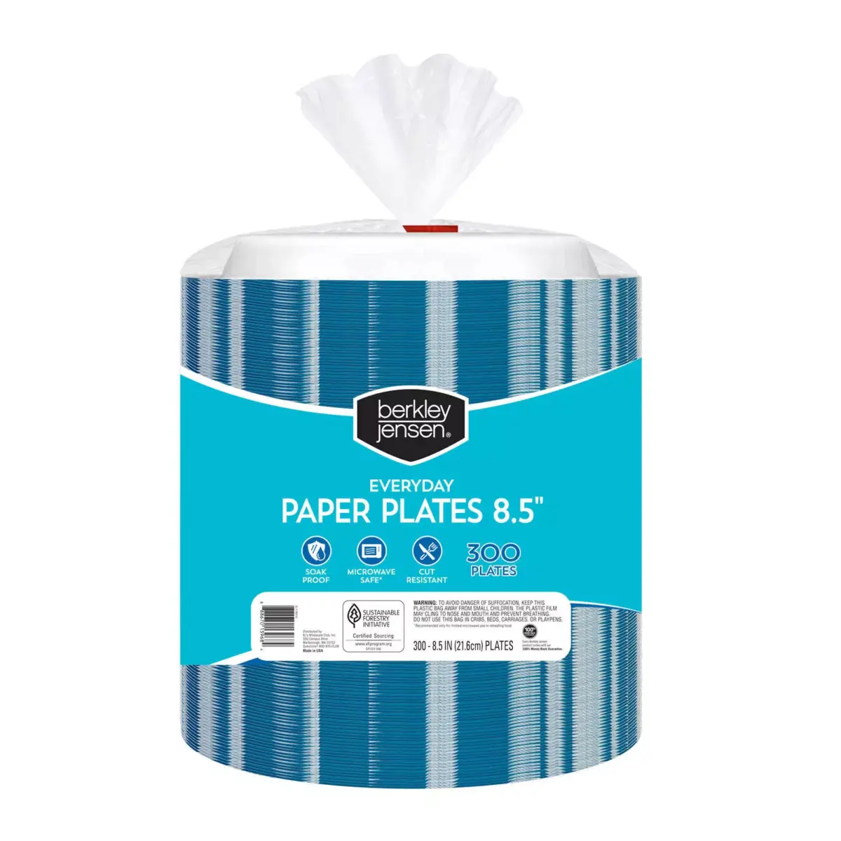 Berkley Jensen Everyday 8.5 Abstract Pattern Paper Plates, 300 ct. - Image 3