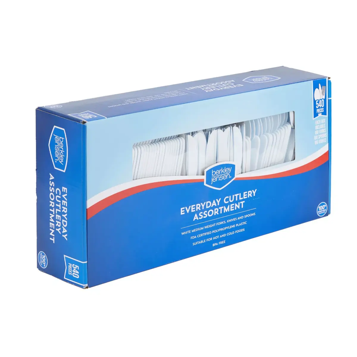 Berkley Jensen Everyday Plastic Cutlery Assortment, 540 ct. - Image 4
