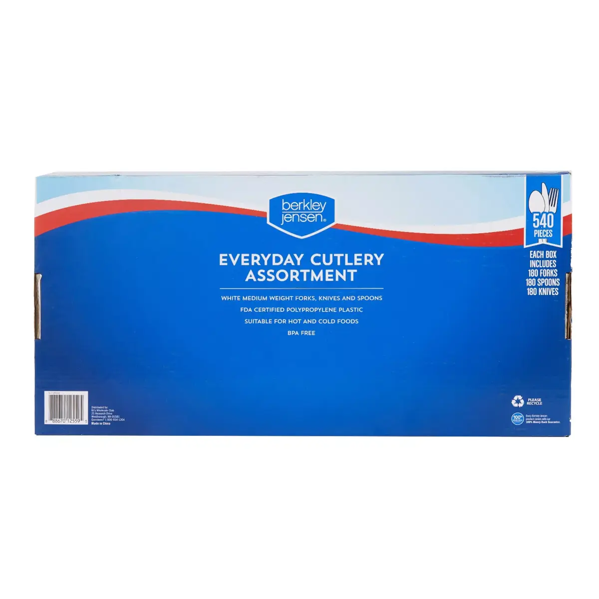 Berkley Jensen Everyday Plastic Cutlery Assortment, 540 ct. - Image 3