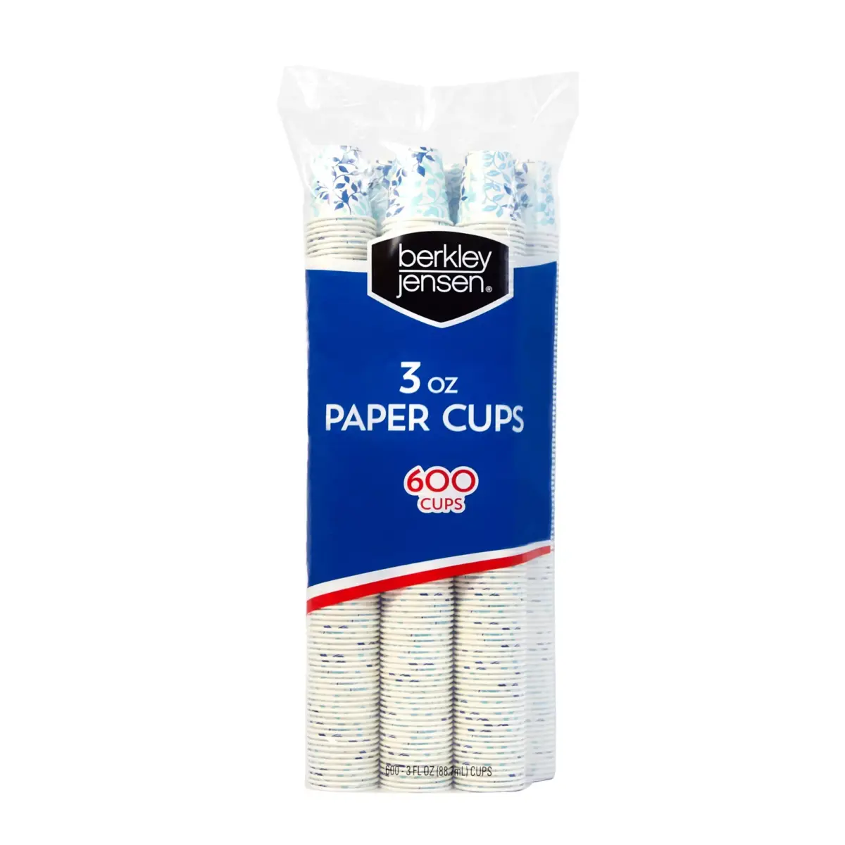 Berkley Jensen Paper Cups - Botanical Leaf, 3 oz.600 ct. - Image 1