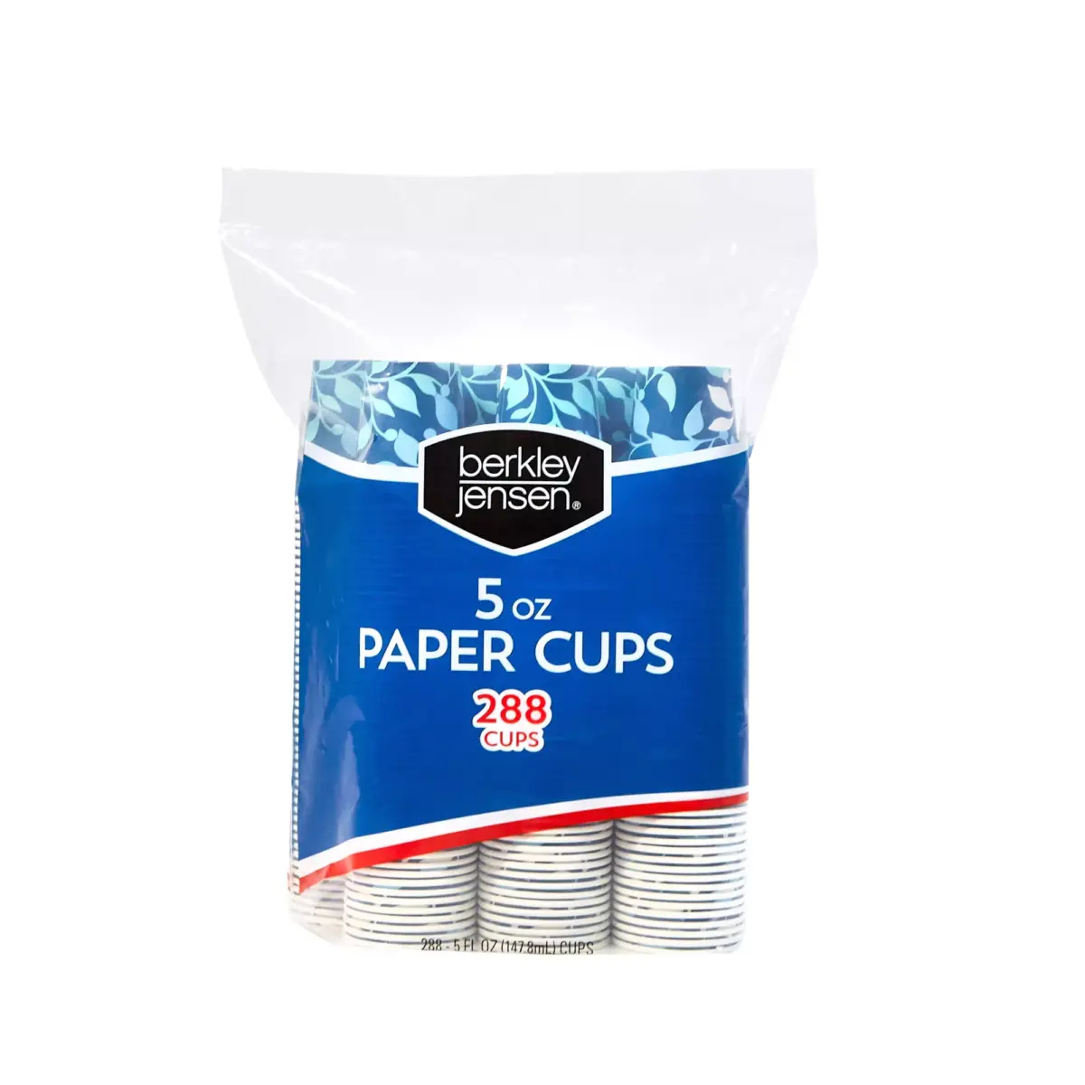 Berkley Jensen Paper Cups - Botanical Leaf, 5 oz.288 ct. - Image 4