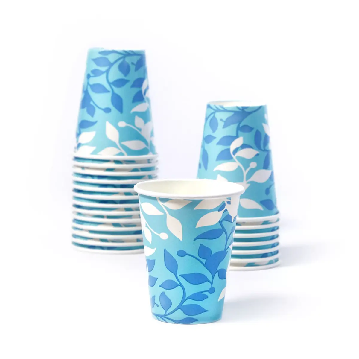 Berkley Jensen Paper Cups - Botanical Leaf, 9 oz./360 ct. - Image 2