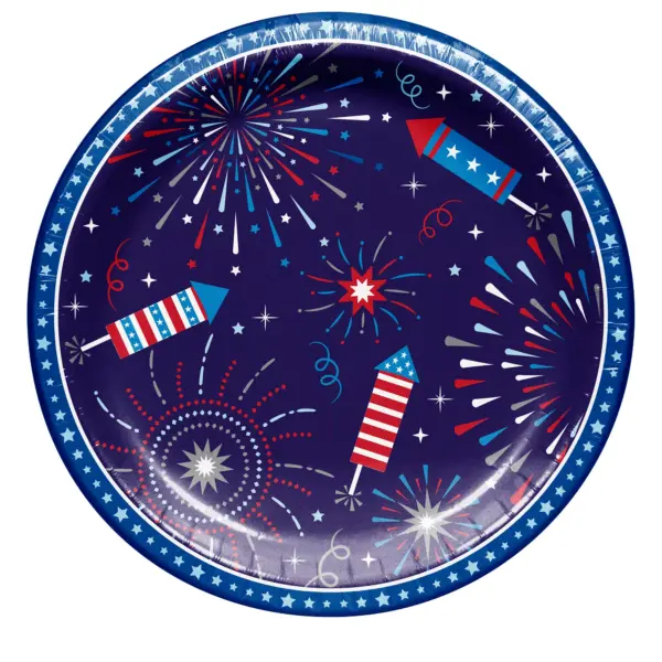 Berkley Jensen Patriotic 10 Paper Plates, 80 ct.