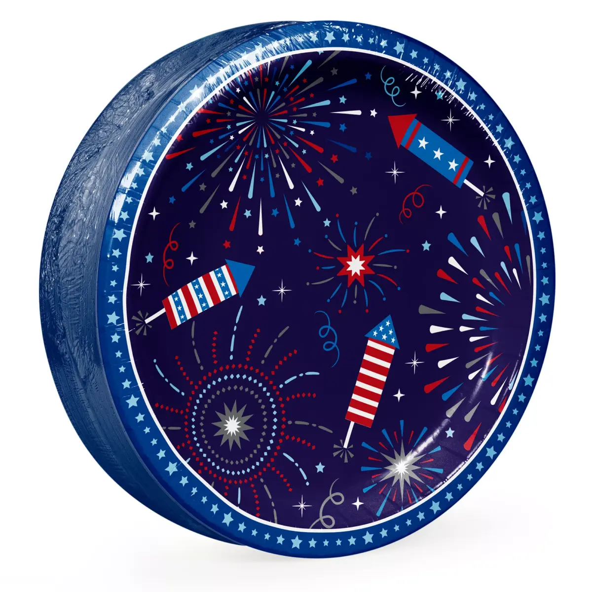 Berkley Jensen Patriotic 10 Paper Plates, 80 ct. - Image 4