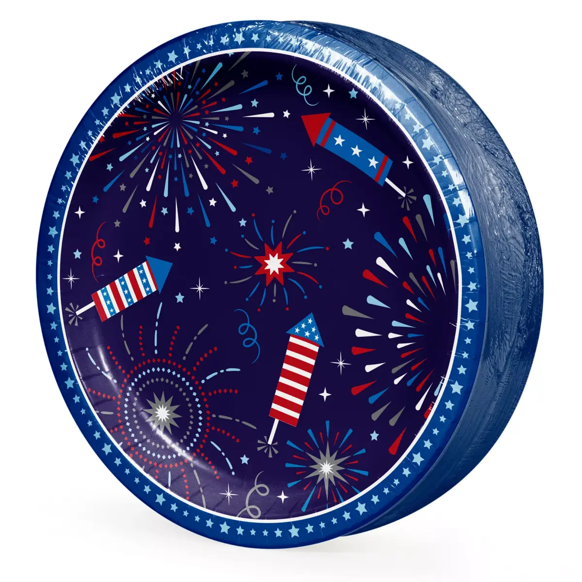 Berkley Jensen Patriotic 10 Paper Plates, 80 ct. - Image 3
