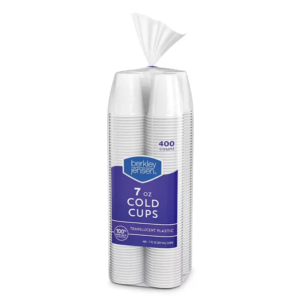 Berkley Jensen Plastic Cold Cups, 7 oz.400 ct.