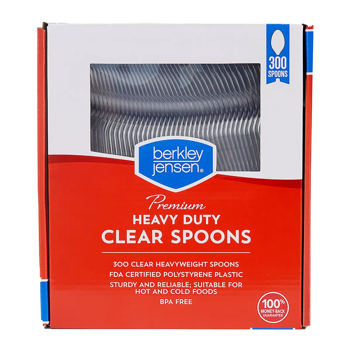Berkley Jensen Premium Plastic Spoons, 300 ct. - Image 1