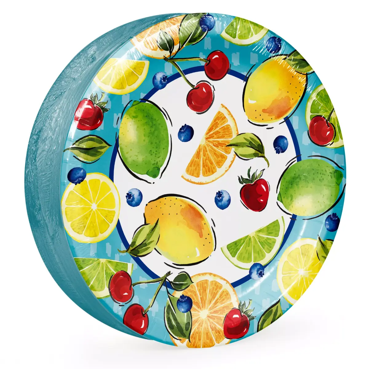 Berkley Jensen Summer 10 Paper Plates, 80 ct. - Image 4