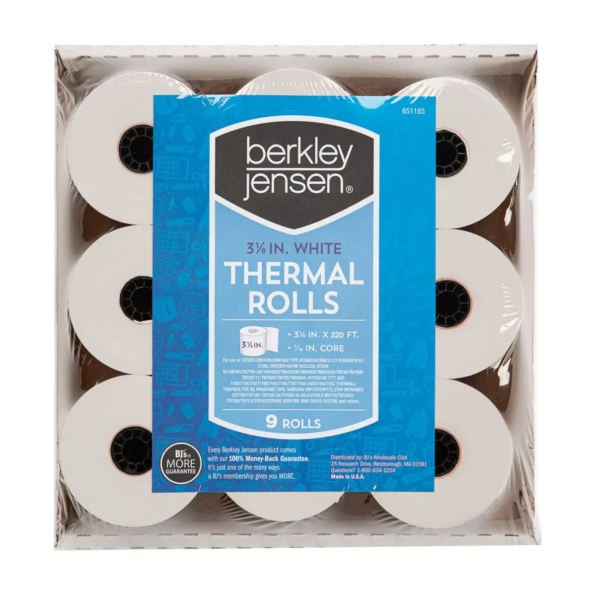 Berkley Jensen Thermal Paper Rolls, 9 pk. - Image 1