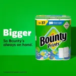 Bounty Prints Select-A-Size 2-Ply Paper Towels, 12 Rolls, 128 sheets/roll - Image 2