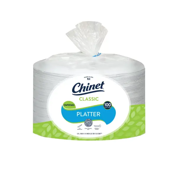 Chinet Classic 12" Platters, 100 ct.