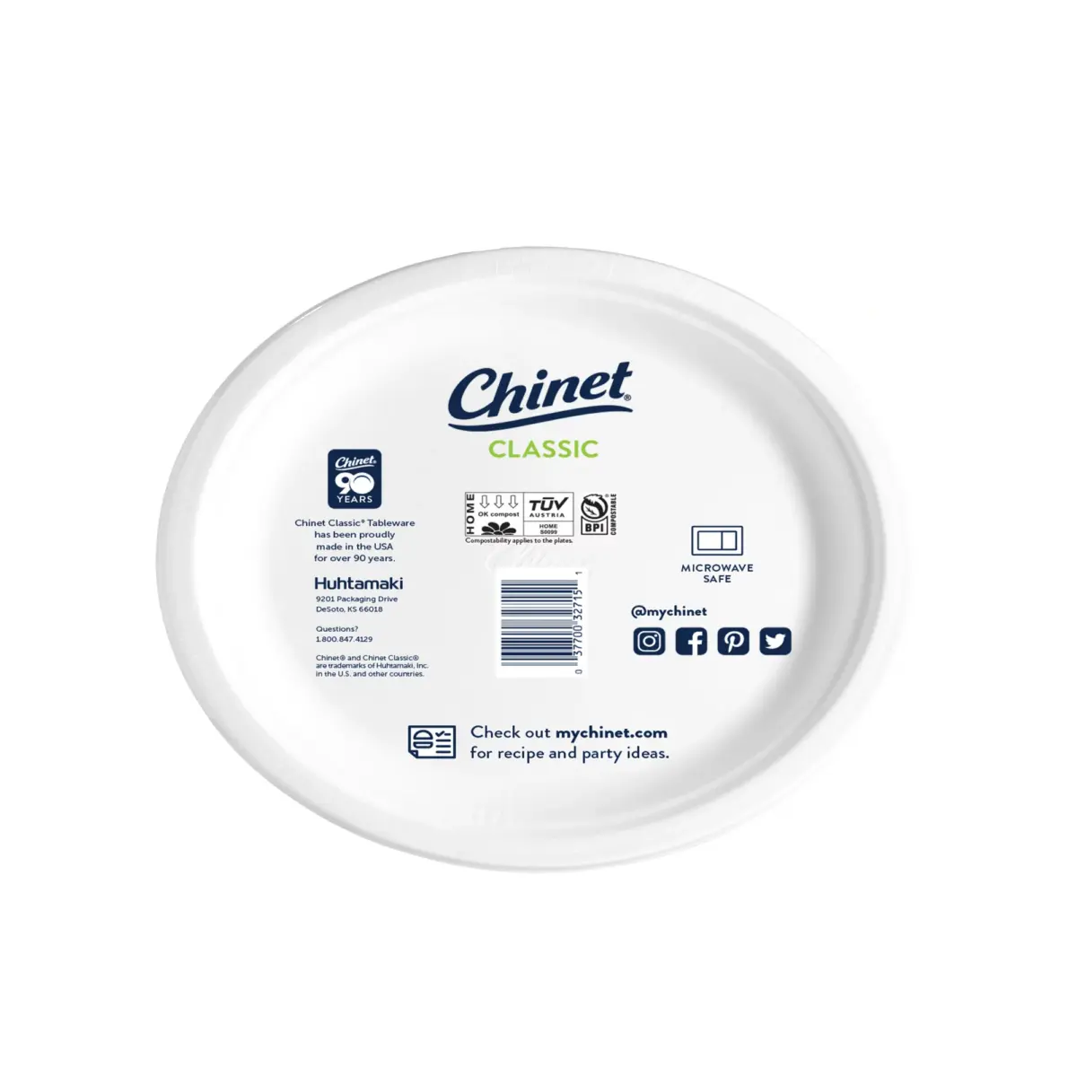 Chinet Classic 12" Platters, 100 ct. - Image 2