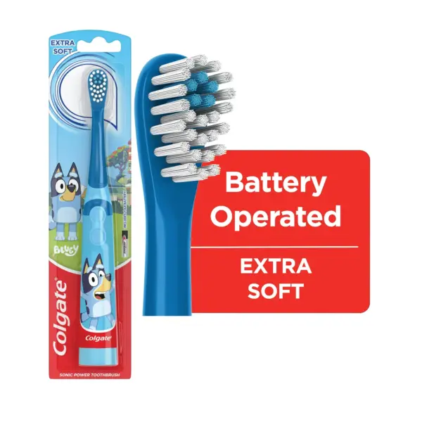 Colgate Kids Battery Toothbrush, Bluey Toothbrush, 1 Pack