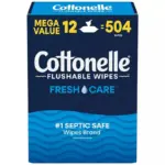 Cottonelle Freshcare Flushable Wipes, 12 ct., 504 wipes