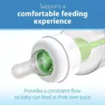 Dr. Brown's Level 1 Narrow Baby Bottle Silicone Nipple, Slow Flow - 2pk - 0m+ - Image 2