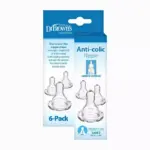 Dr. Brown's Level 2 Narrow Baby Bottle Silicone Nipple, Medium Flow - 6pk - 3m+ - Image 5