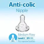 Dr. Brown's Level 2 Narrow Baby Bottle Silicone Nipple, Medium Flow - 6pk - 3m+ - Image 9