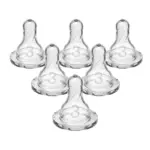 Dr. Brown's Level 3 Narrow Baby Bottle Silicone Nipple - Medium-Fast Flow - 6pk - 6m+
