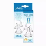 Dr. Brown's Level 3 Narrow Baby Bottle Silicone Nipple - Medium-Fast Flow - 6pk - 6m+ - Image 16