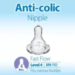 Dr. Brown's Level 4 Narrow Baby Bottle Silicone Nipple - Fast Flow, 6pk - 9m+ - Image 16