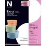 Exact Index Cardstock, 8.5 x 11", 94 Bright, 110 lbs., 1 Ream (275 sheets)