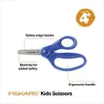 Fiskars 5" Blunt-tip Kids Scissor Ages 4-7, Blue - Image 7