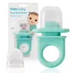 Frida Baby Push Pop Baby Food Feeder - Light Teal Blue