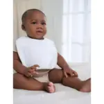 Gerber Baby Boys or Girls White Bibs, 2-Pack, One Size - Image 4