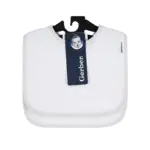 Gerber Baby Boys or Girls White Bibs, 2-Pack, One Size - Image 8