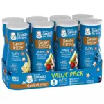 Gerber Grain & Grow Cereal Snack Puffs, Variety Pack, 1.48 oz., 8 ct. - Image 2