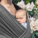 Gllquen Baby Wrap Carriers Organic Cotton Slings, for Toddlers,Infant,Newborn 35 lbs, Dark Gray - Image 3