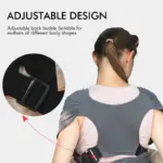 Gllquen Baby Wrap Carriers Organic Cotton Slings, for Toddlers,Infant,Newborn 35 lbs, Dark Gray - Image 5