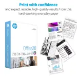 HP White Office Copy Paper, 92 Brightness, 20 lbs., Letter, 3 Reams, 1,500 sheets - Image 3